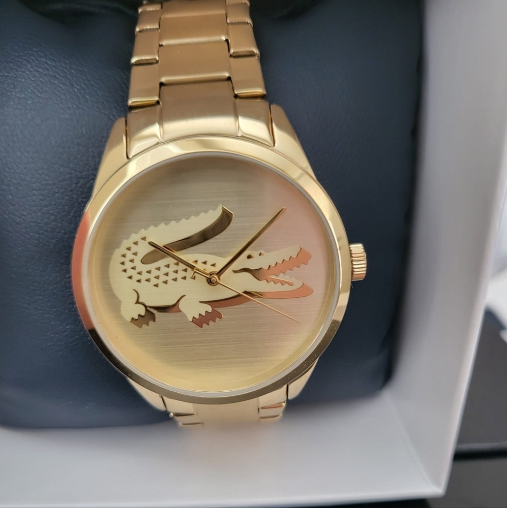 New Gold Lacoste Watch